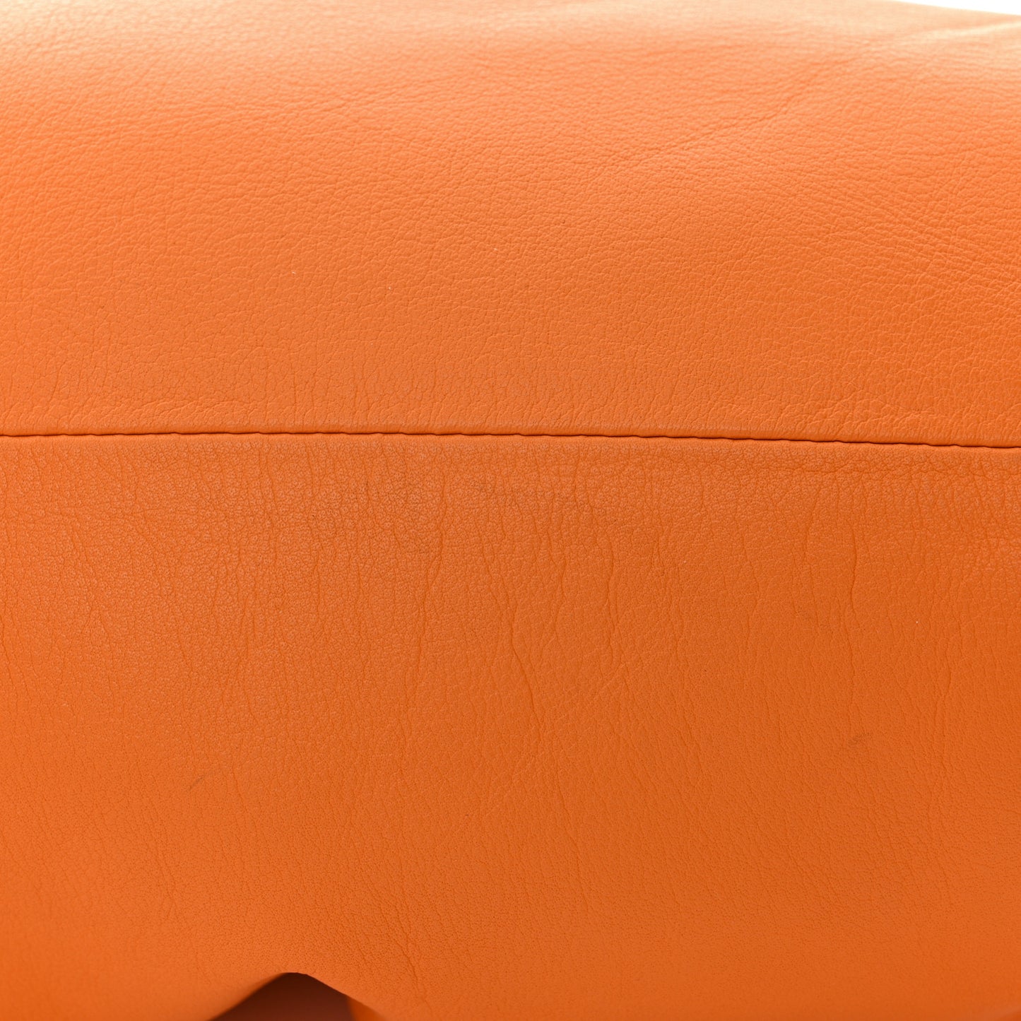 Smooth Butter Calf The Pouch Oversized Clutch Burnt Orange