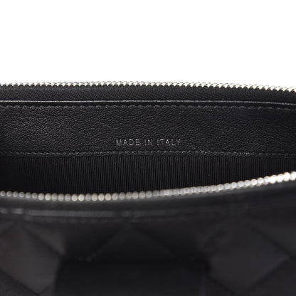 Chanel Caviar Quilted CC Box Clutch With Chain Black 6 of 13