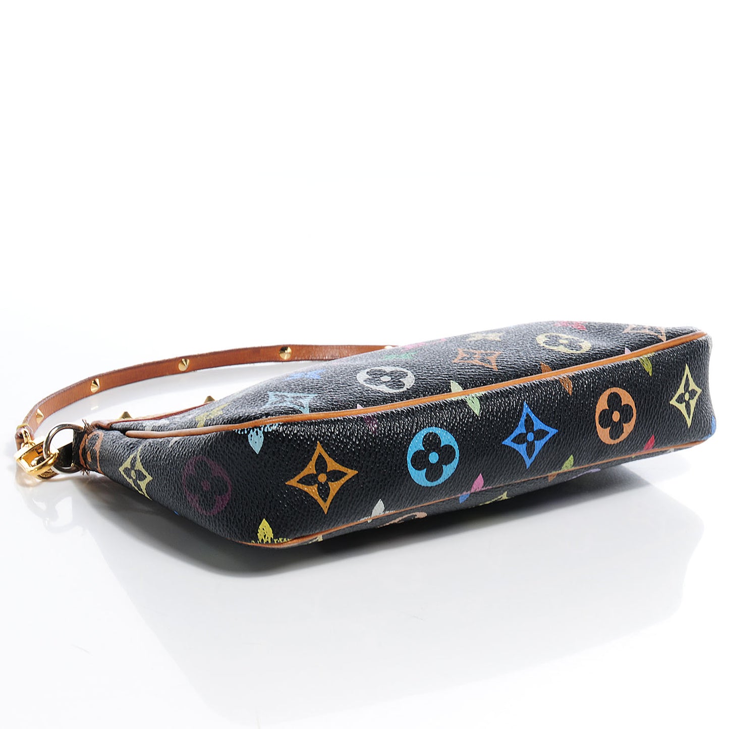 Monogram Multicolor Pochette Accessories Black