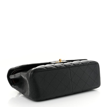 Chanel Caviar Quilted Jumbo Double Flap Black 4 of 14