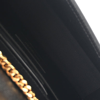 Saint Laurent Grain De Poudre Small Classic Monogram Kate Tassel Satchel Black 5 of 10