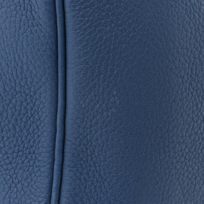 Hermes Taurillon Clemence Victoria II 35 Bleu Brighton 17 of 17