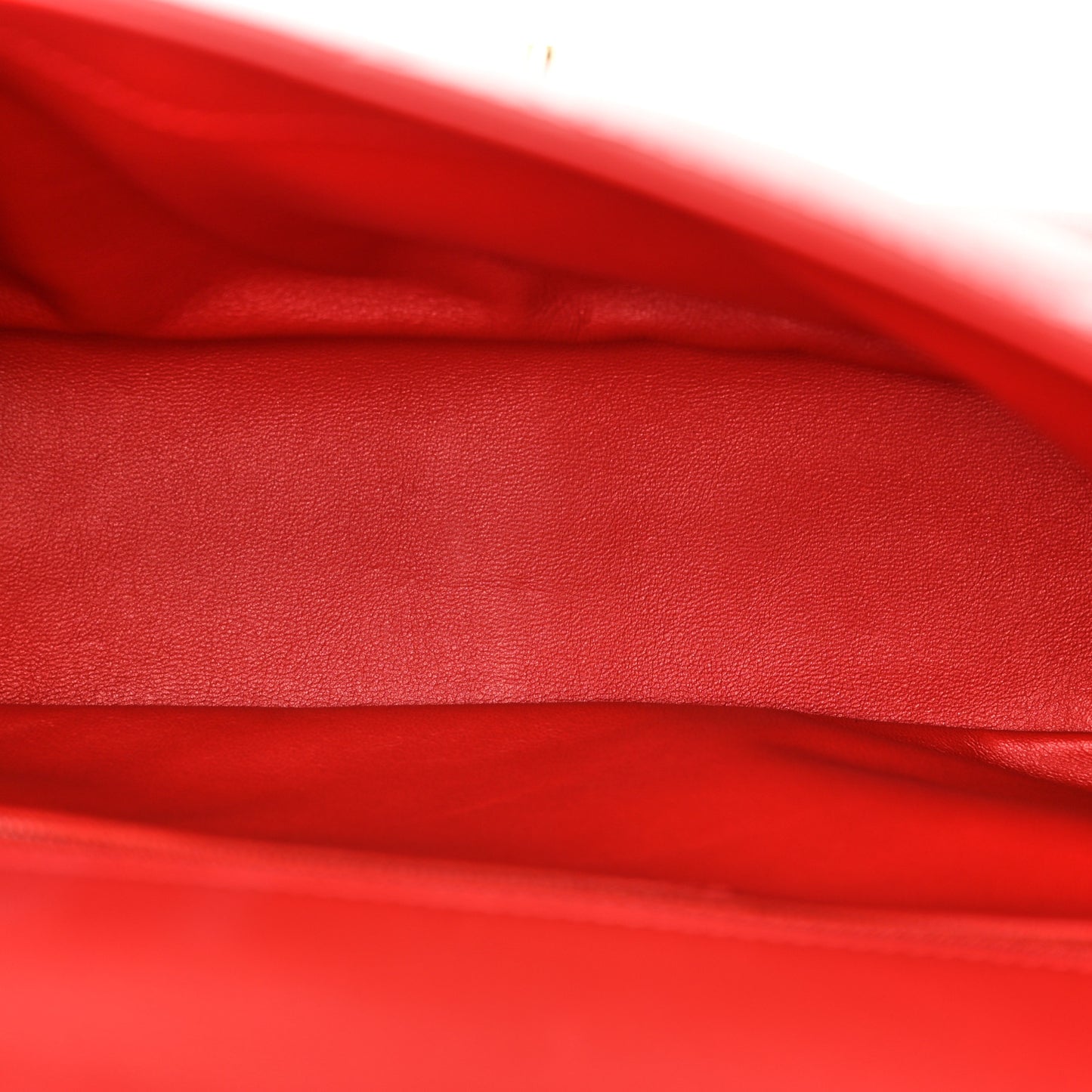 Lambskin Quilted Easy Carry Flap Red