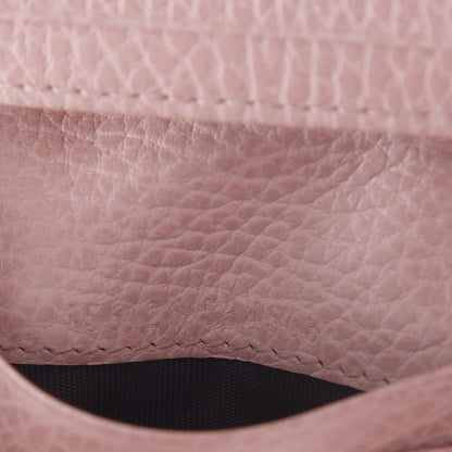 Gucci Dollar Calfskin GG Marmont Card Case Perfect Pink 7 of 12