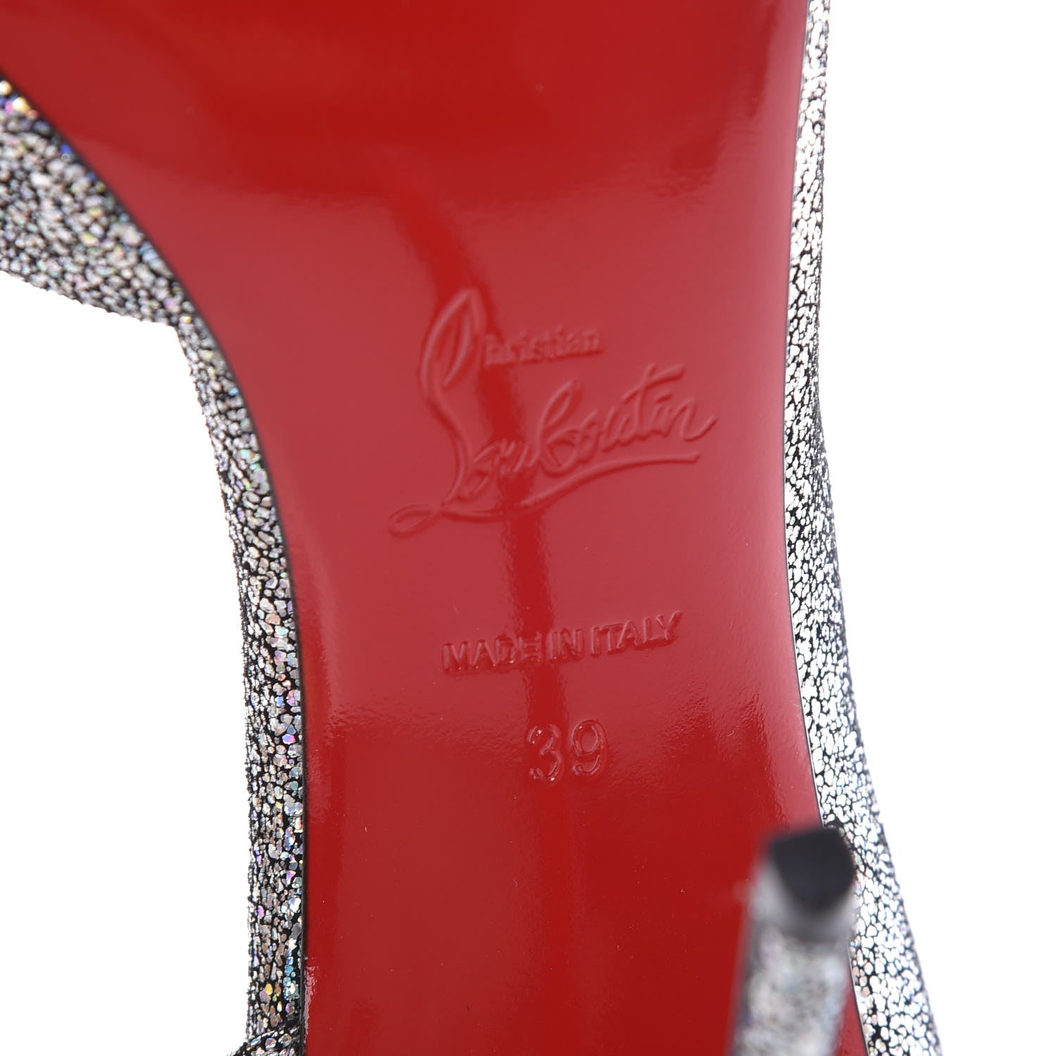 Christian Louboutin Nappa Mica Iriza 100 Pumps 39 Silver 6 of 8