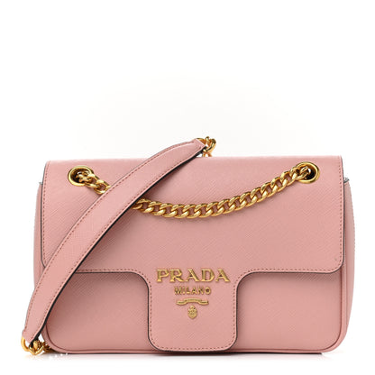 Prada Saffiano Flap Shoulder Bag Orchidea 1 of 11