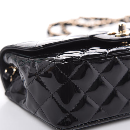 Chanel Patent Calfskin Quilted Mini Rectangular Flap Black 8 of 10