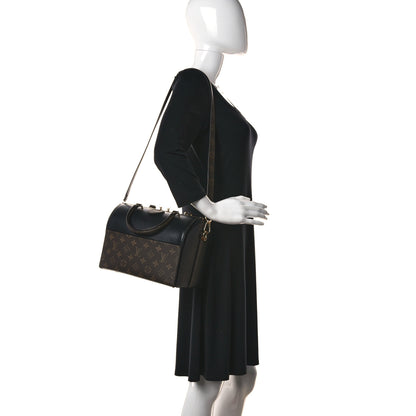 Louis Vuitton Calfskin Monogram Speedy Doctor 25 Black 2 of 14