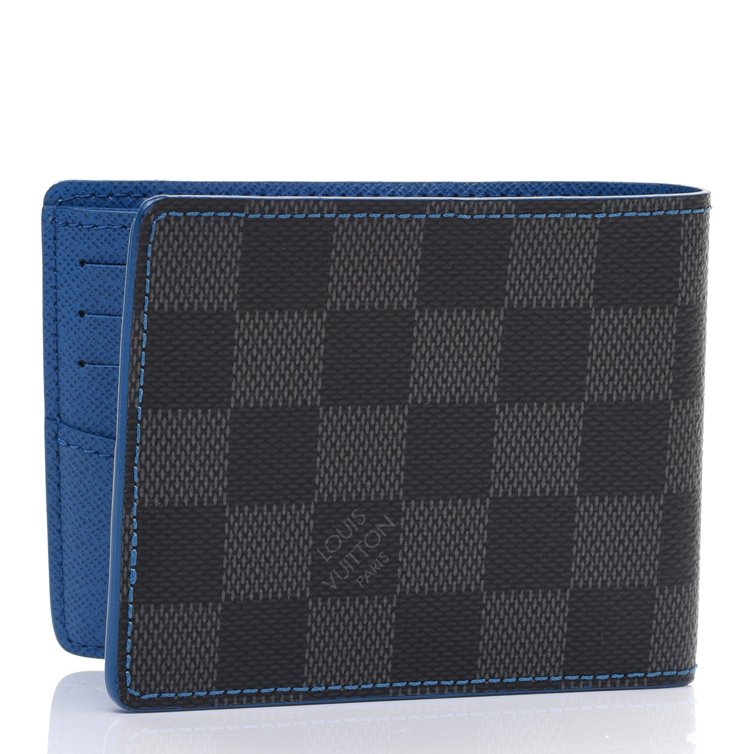 Louis Vuitton Damier Graphite Slender Wallet Blue 3 of 9
