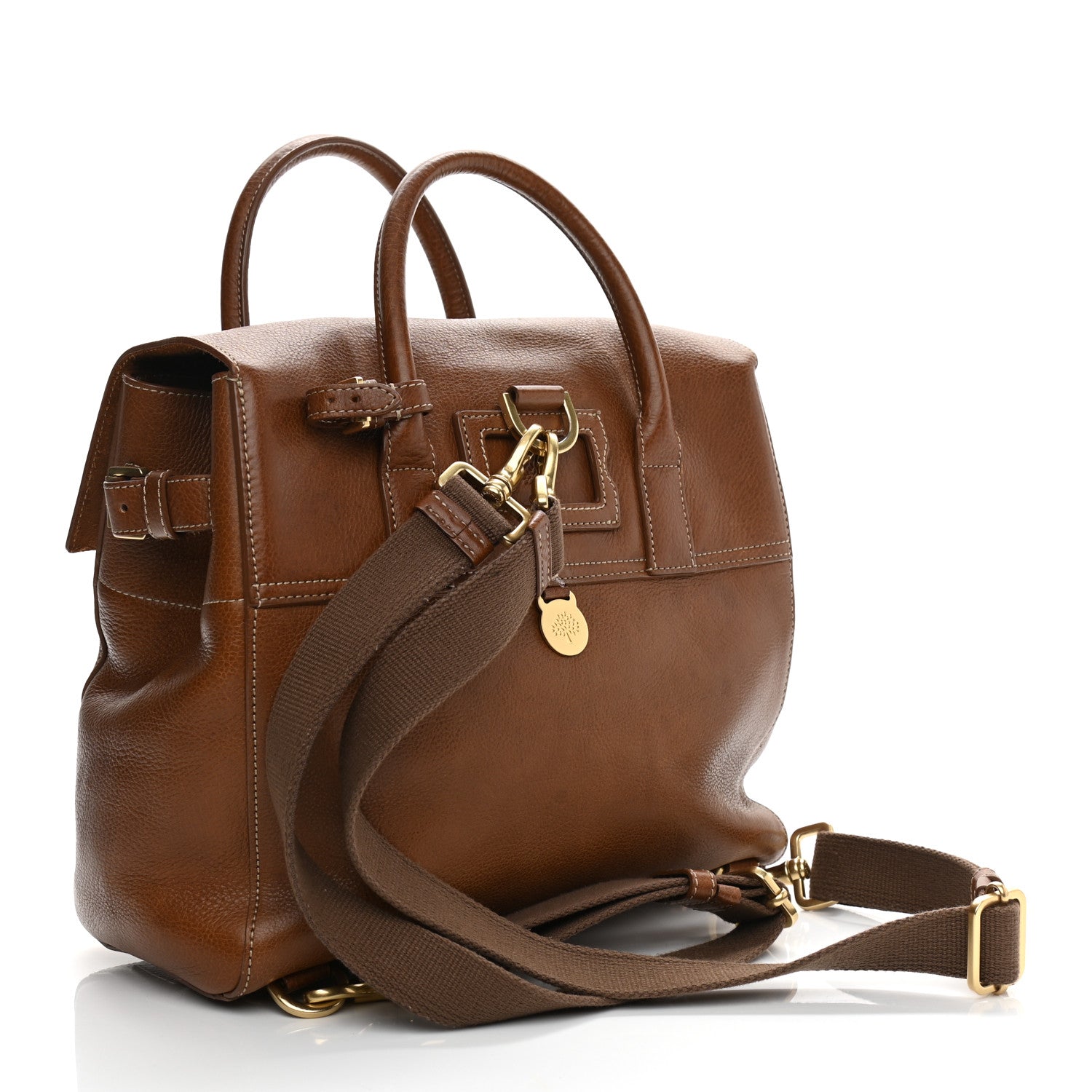 Mulberry Natural Leather Cara Delevingne Convertible Backpack Brown 3 of 12