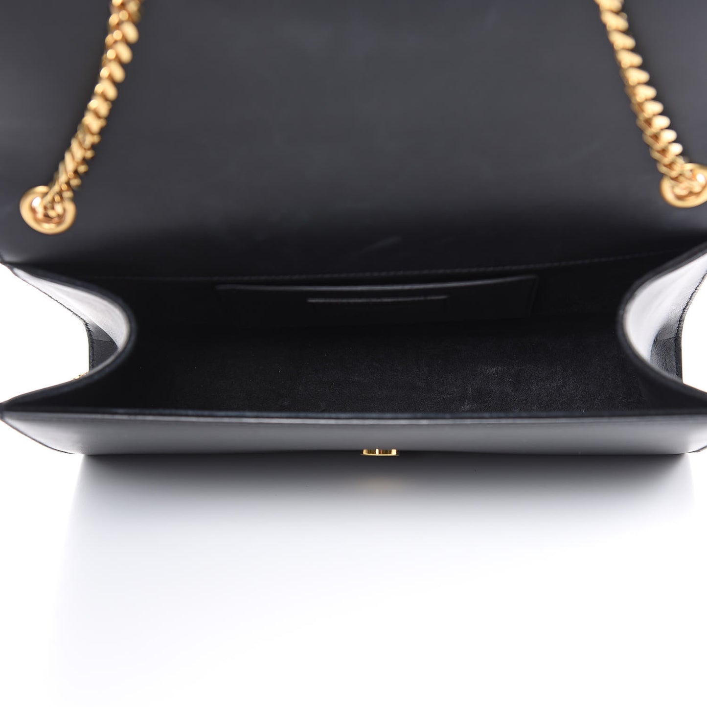 Smooth Calfskin Medium Classic Monogram Kate Tassel Satchel Black