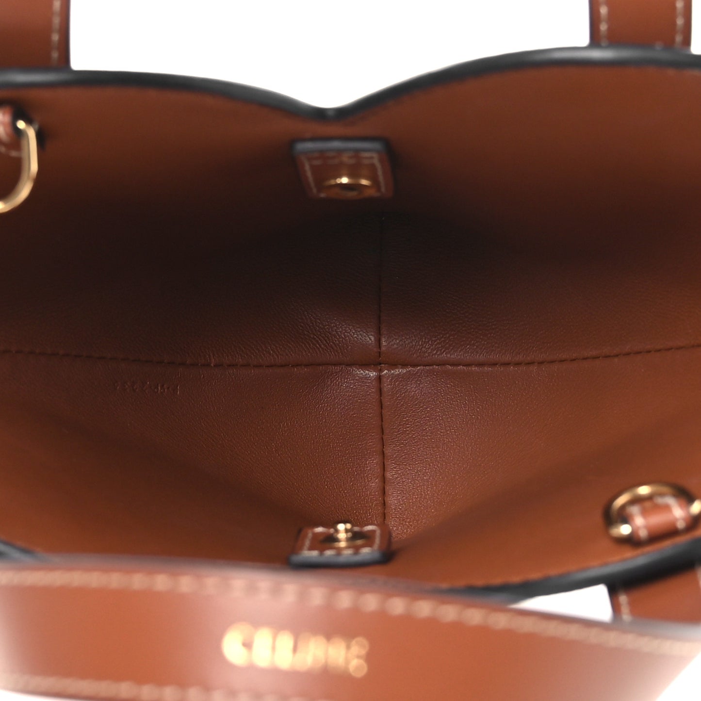 Triomphe Canvas Calfskin Teen Couer Heart Bag Tan
