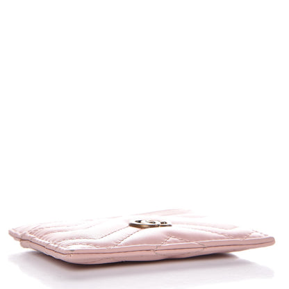 Gucci Calfskin Matelasse GG Marmont Card Holder Perfect Pink 4 of 7