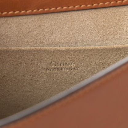Chloe Calfskin Suede Medium Nile Bracelet Bag Caramel 6 of 15