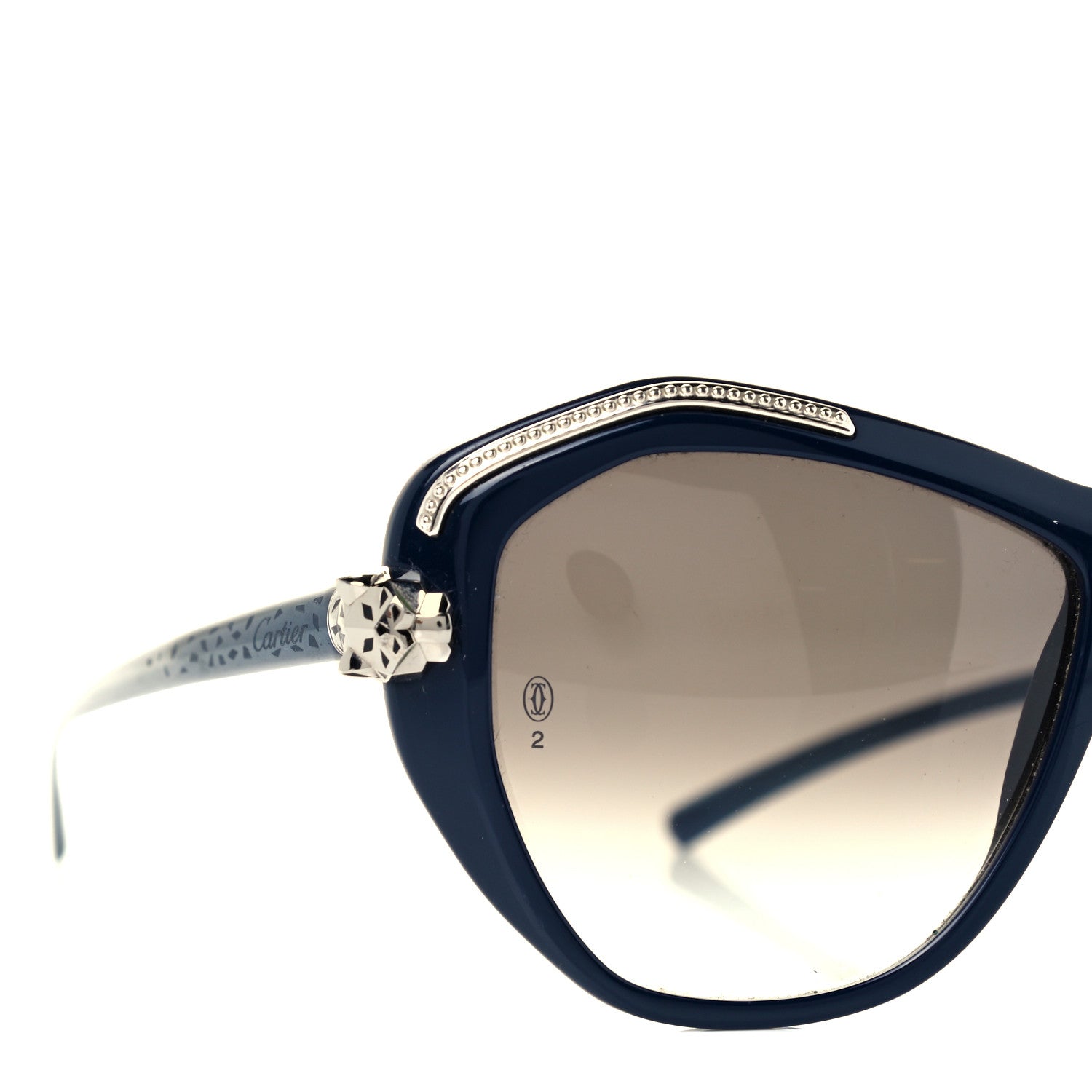Cartier Panthere Wild De Cartier Sunglasses Blue 7 of 7