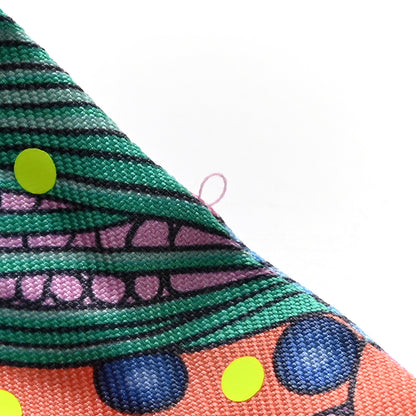 Hermes Silk Selle de Dignitaire Plumetis Twilly Rose Saumon Vert 5 of 5