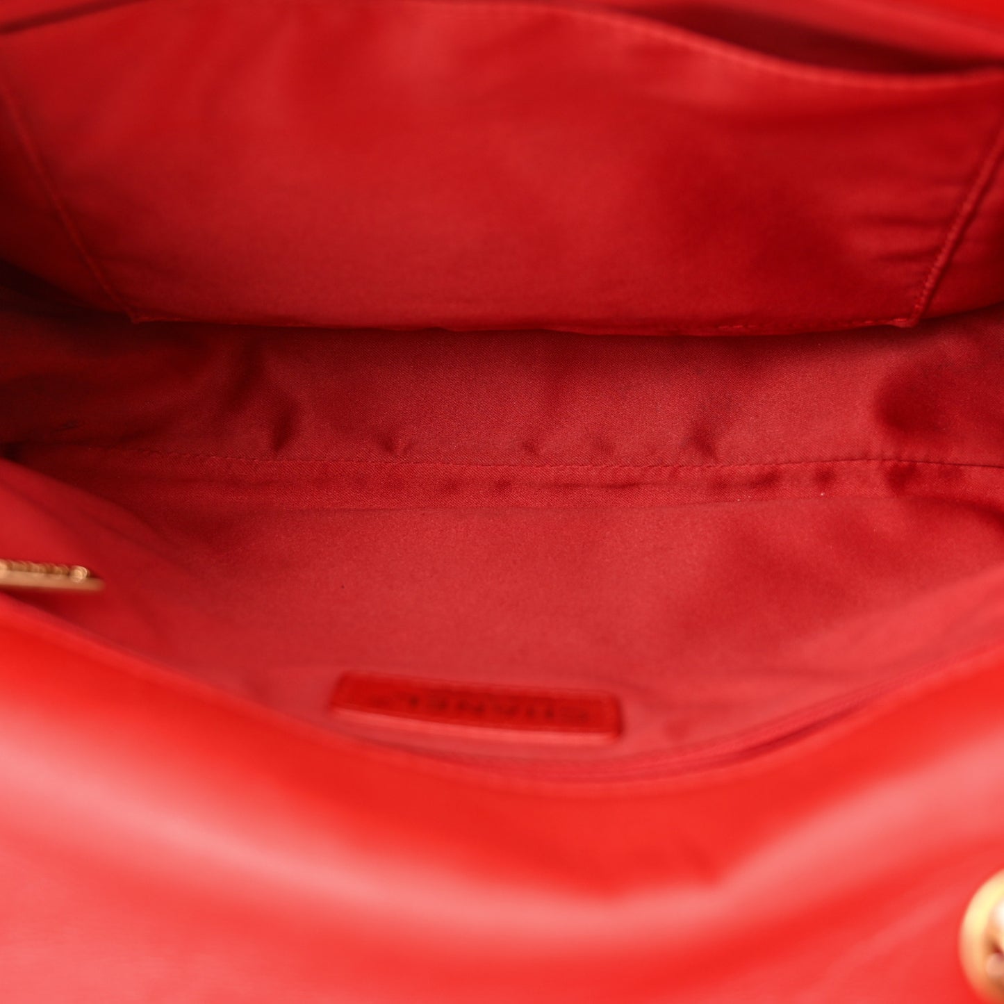 Lambskin Quilted Large Now and Forever Flap Red