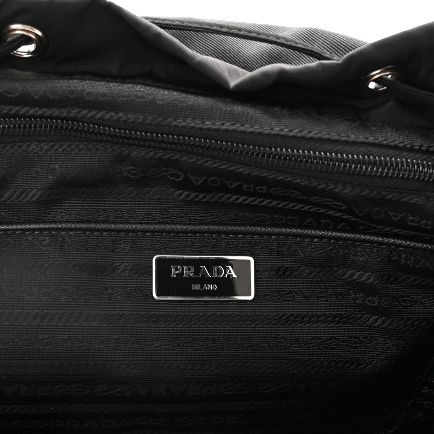 Prada Nylon Vela Large Backpack Black 6 of 9