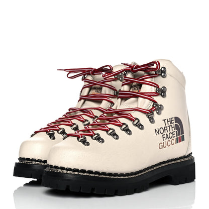 Gucci X THE NORTH FACE Calfskin Womens Hiking Ankle Boots 41 Special Ivory 3 of 7