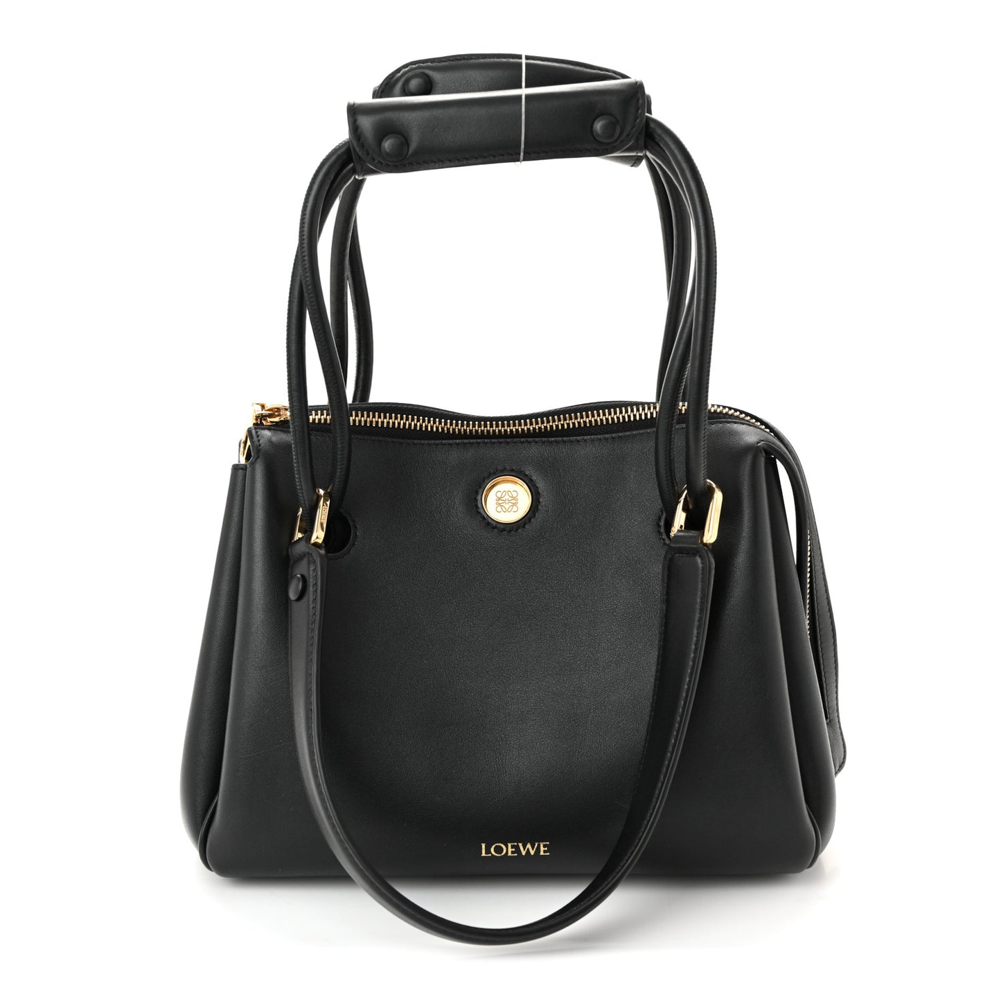 Supple Calfskin Small Madrid Bag Black