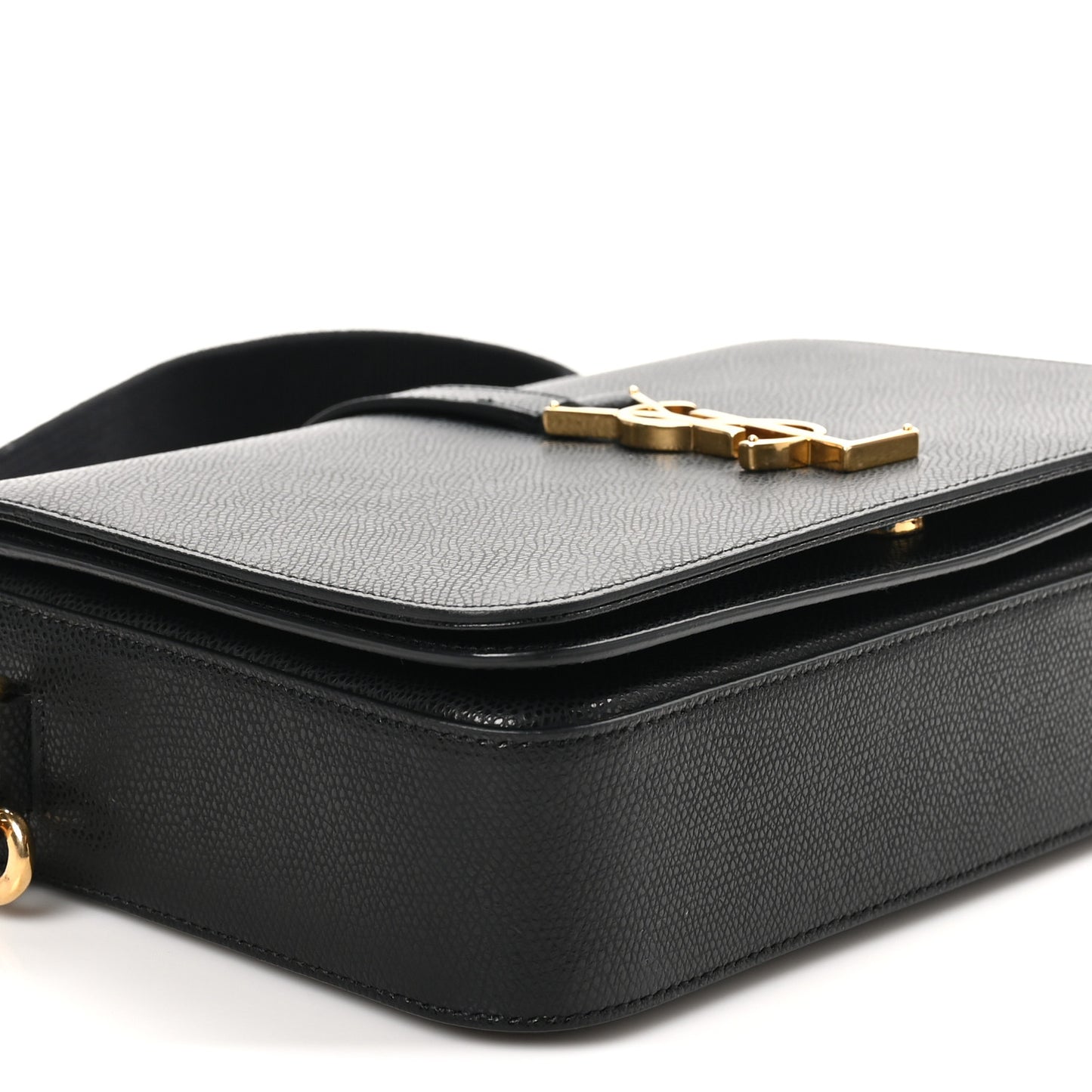Textured Calfskin Medium Classic Monogram Universite Bag Black