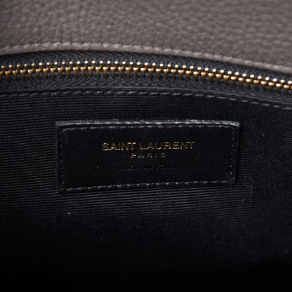 Saint Laurent Grained Calfskin Small Sac De Jour Fog 6 of 11