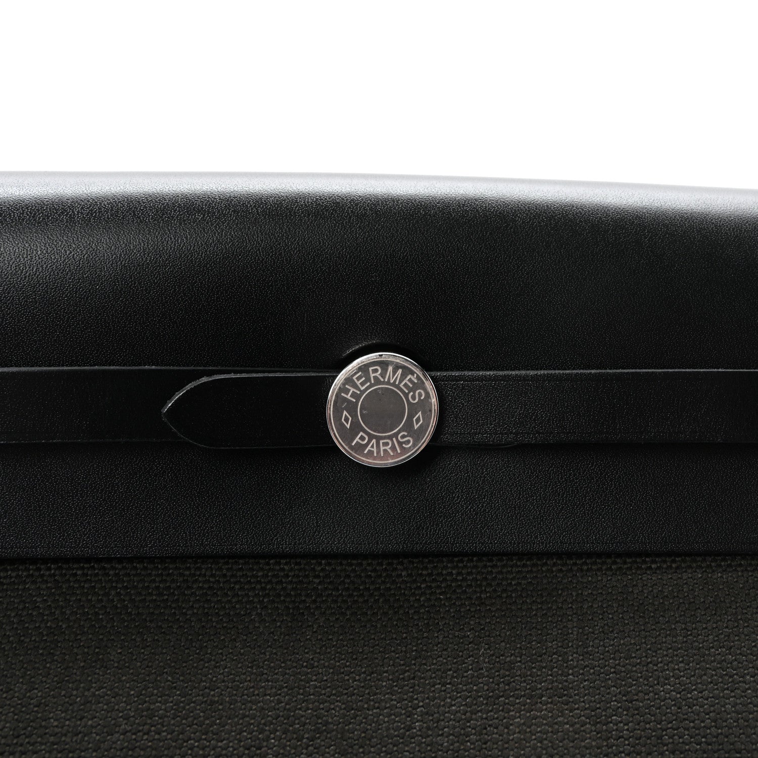 Hermes Military Toile Vache Hunter Herbag Zip Retourne 20 Vert De Gris Black 8 of 10