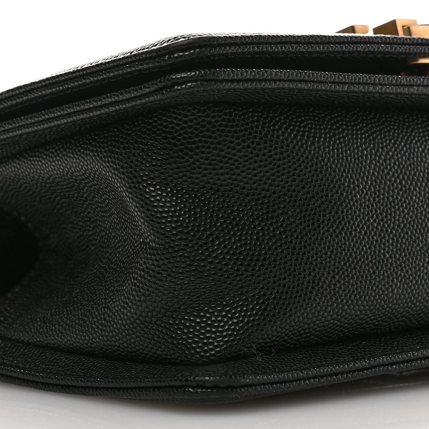 Caviar Quilted Small Boy Flap Black