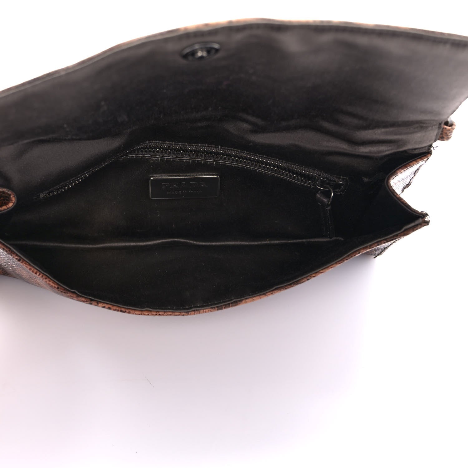 Prada Lizard Flap Shoulder Bag Petalo 4 of 9