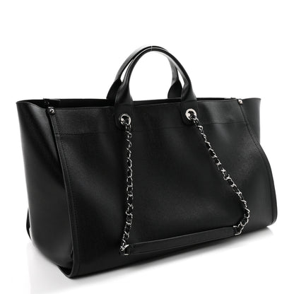 Chanel Caviar Extra Large Studded Deauville Tote Black 3 of 12