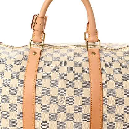 Louis Vuitton Damier Azur Keepall Bandouliere 55 7 of 14