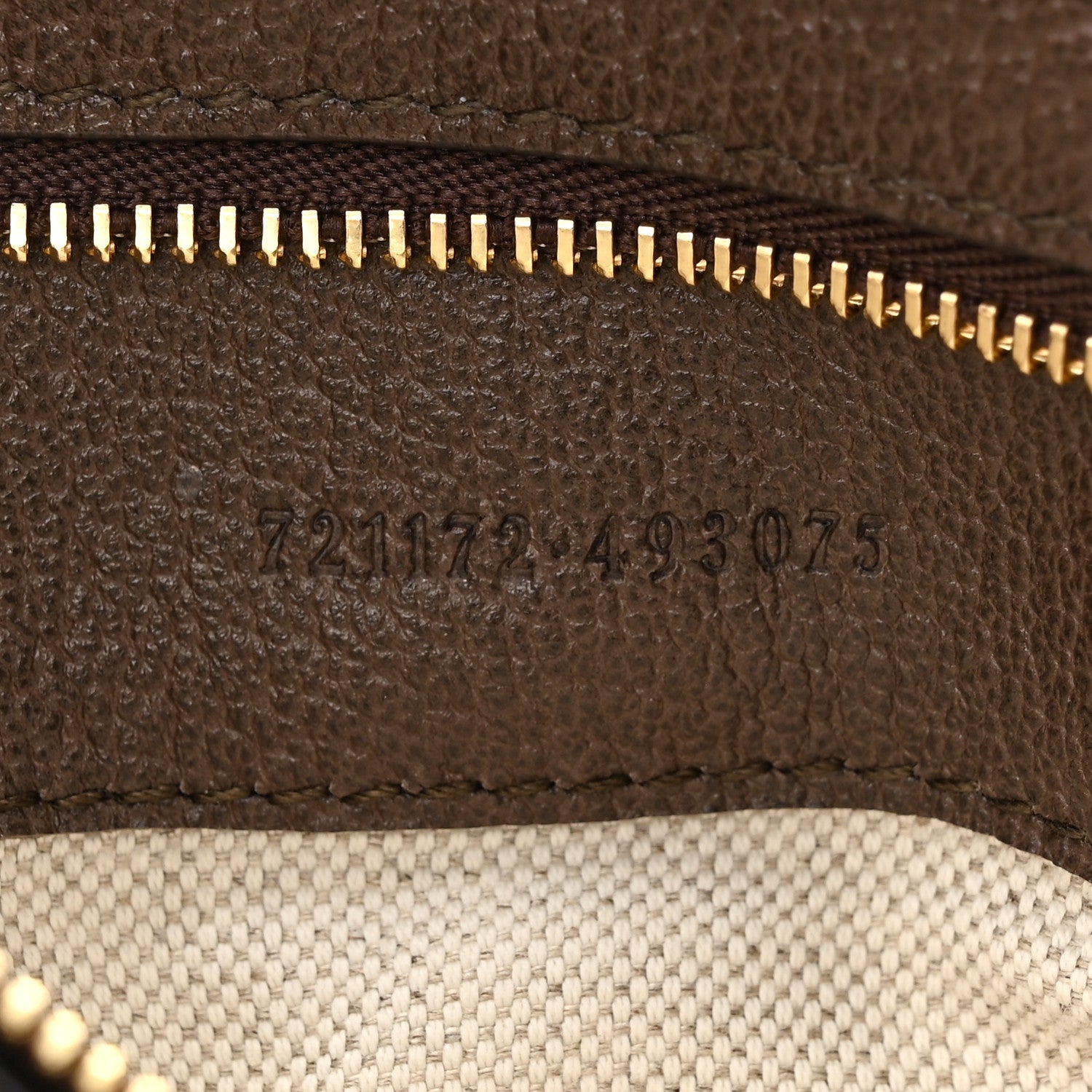 Gucci GG Supreme Monogram Textured Dollar Calfskin Web Medium Blondie Top Handle Shoulder Flap Bag Beige Ebony New Acero 7 of 11