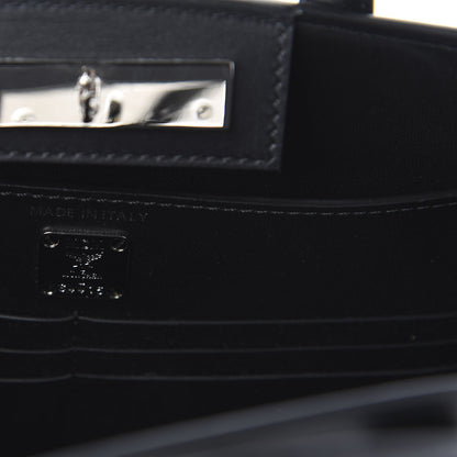 MCM Calfskin Lux Calf Hair Mini Milano Tote Black 8 of 9