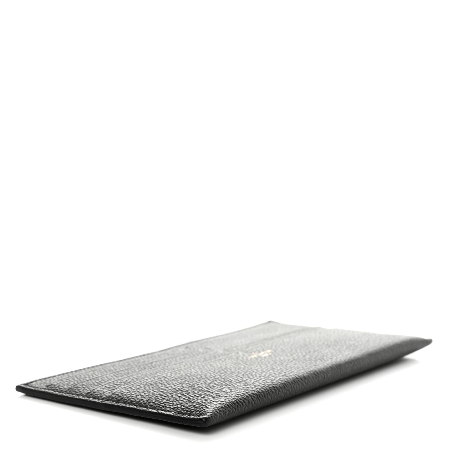 Calfskin Felicie Chain Wallet Card Holder Insert Black