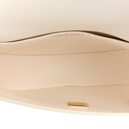 Chanel Caviar Quilted Small Boy Messenger Bag White 5 of 14