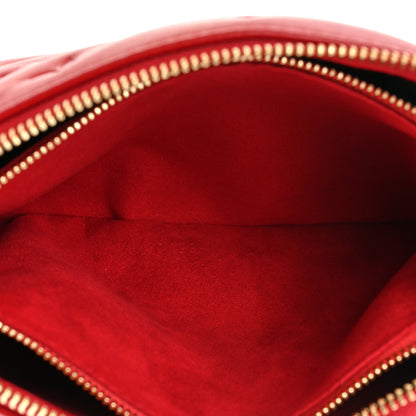 Louis Vuitton Mother of Pearl Lambskin Embossed Monogram Coussin BB Red Green 6 of 15