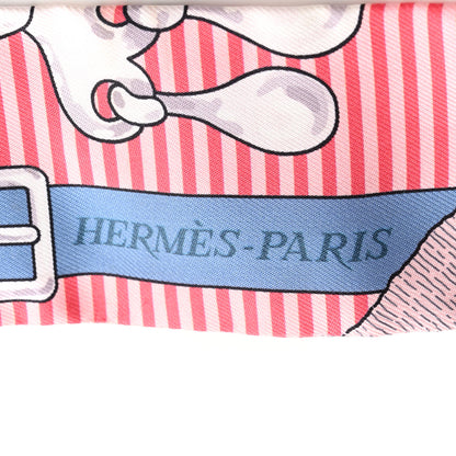 Hermes Silk Mors a Jouets Chemise Twilly Ciel Rose Blue Jean 2 of 5