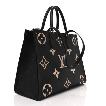Louis Vuitton Empreinte Monogram Giant Onthego MM Black Beige 3 of 7