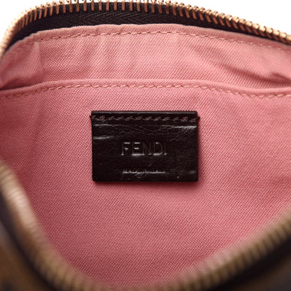 Fendi Zucca Spalmati Vitello Elite Pochette Tobacco Ciclamino 6 of 8