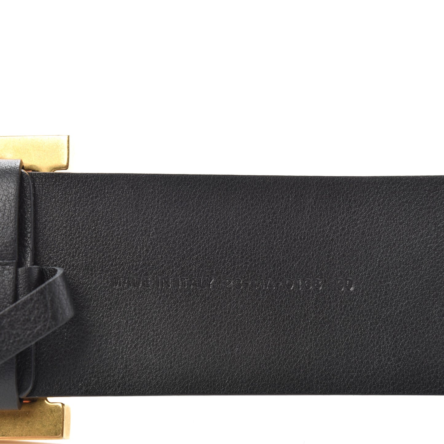 Calfskin Diorquake Belt 90 Black