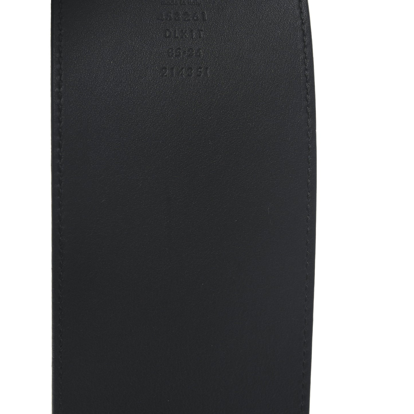 Moon Calfskin Pearl Double G 70mm Belt 85 34 Black Cream