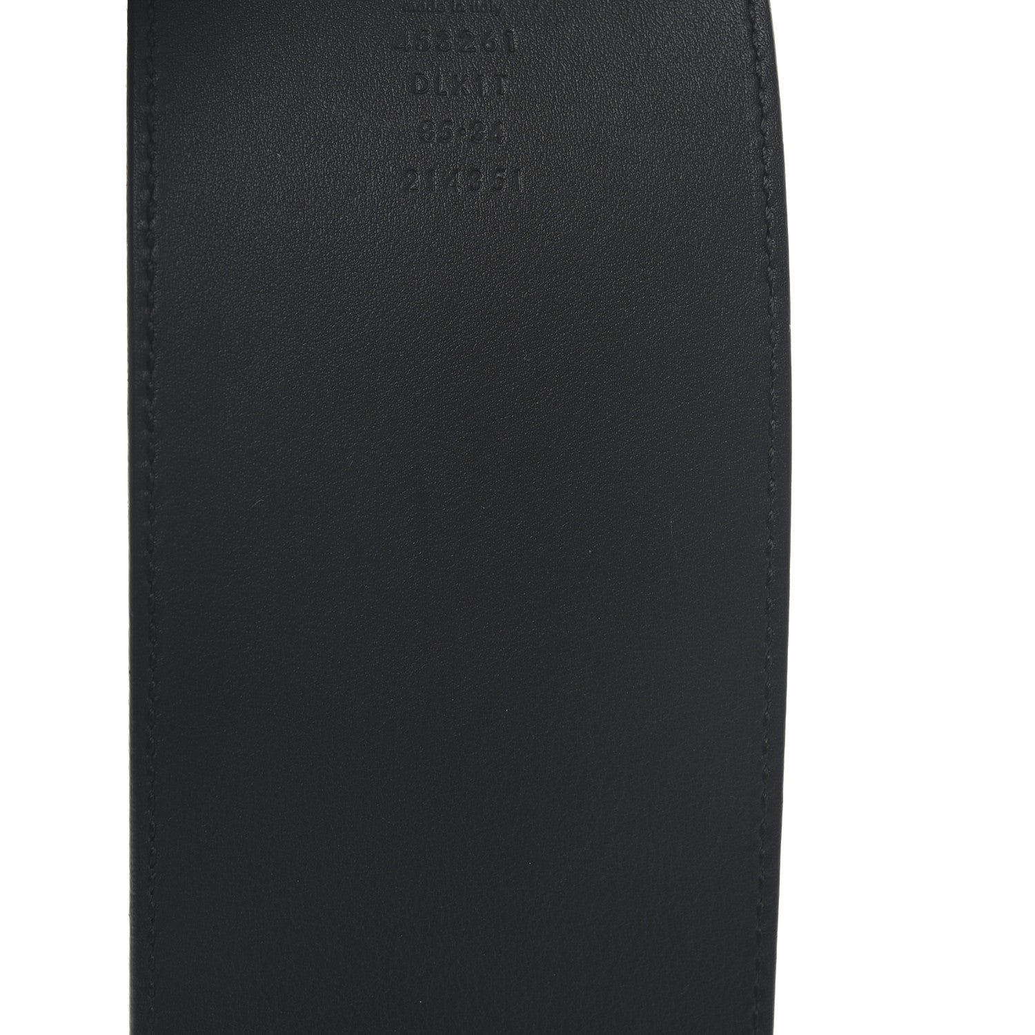 Gucci Moon Calfskin Pearl Double G 70mm Belt 85 34 Black Cream 3 of 5