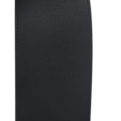 Gucci Moon Calfskin Pearl Double G 70mm Belt 85 34 Black Cream 3 of 5