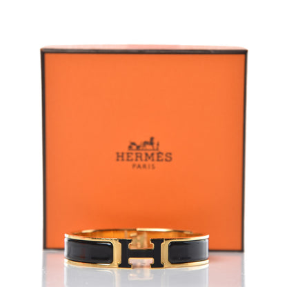 Hermes Enamel Narrow Clic Clac H Bracelet PM Black 6 of 6