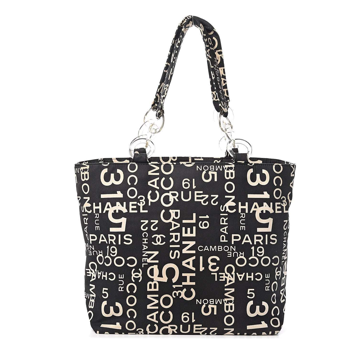 Chanel Canvas 31 Rue Cambon Beach Tote Black 1 of 14