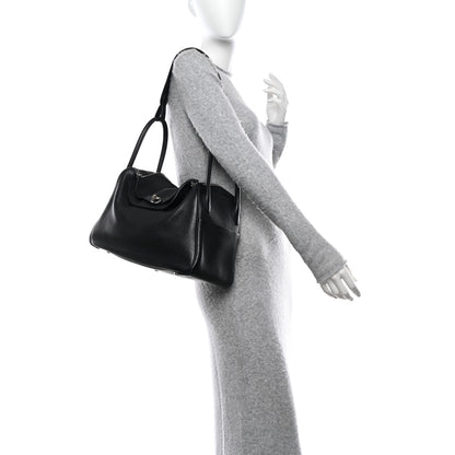 Hermes Taurillon Clemence Lindy 34 Black 2 of 10