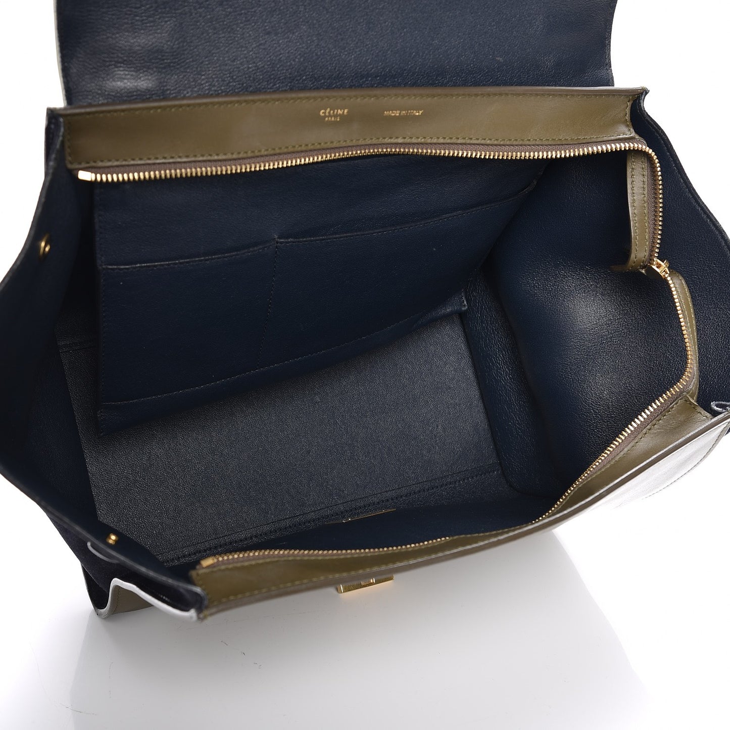 Velluto Calfskin Suede Medium Tri-Color Trapeze