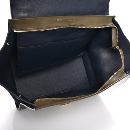 Celine Velluto Calfskin Suede Medium Tri-Color Trapeze 6 of 10