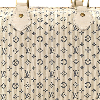 Louis Vuitton Mini Lin Croisette Speedy 30 Blue 7 of 10