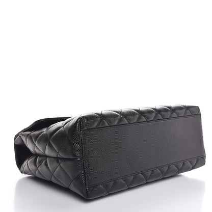 Chanel Caviar Quilted Jumbo Kelly Flap Black 4 of 7